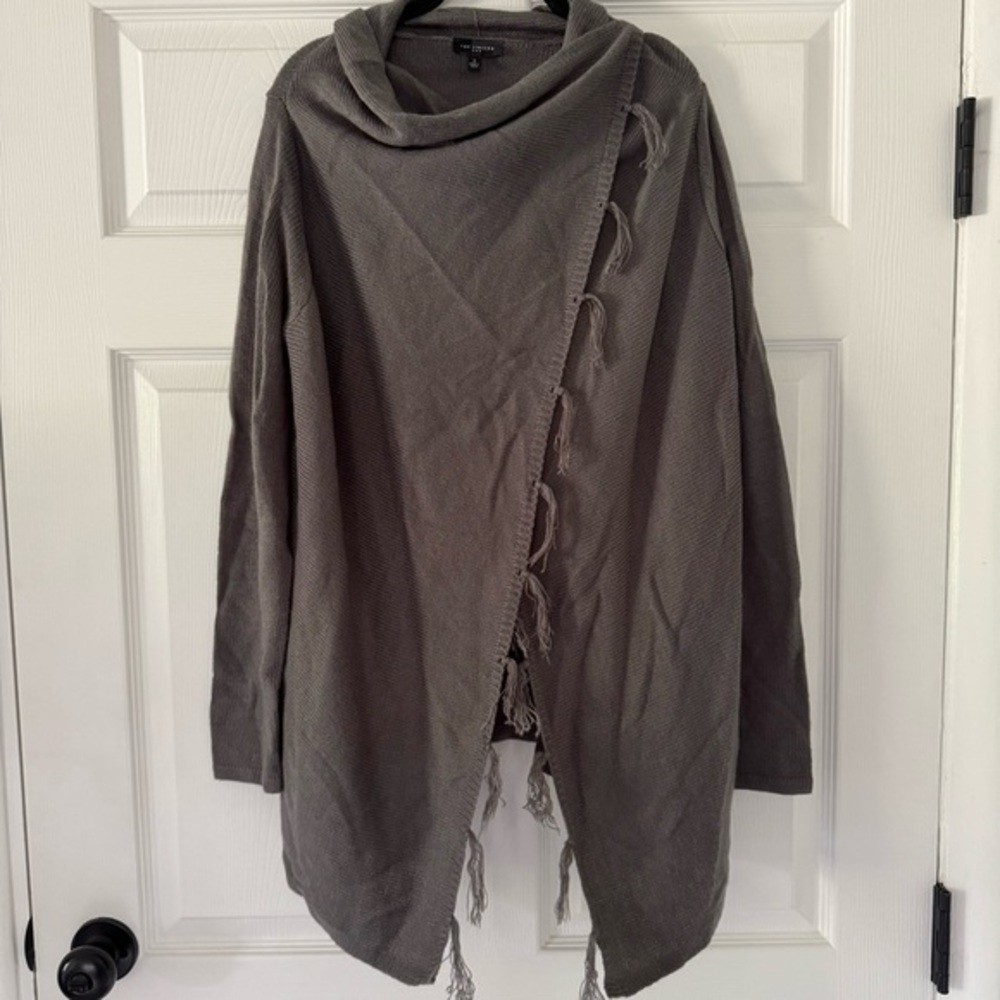 The limited gray poncho sweater